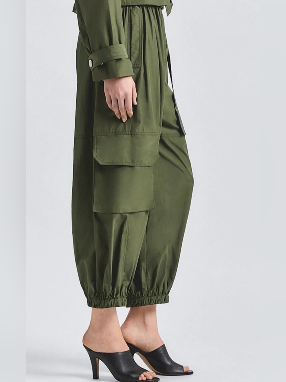 Derek Lam 10 Crosby Women’s Tamsin Balloon Cargo Pants in Fatigue size XS - Picture 4 of 8